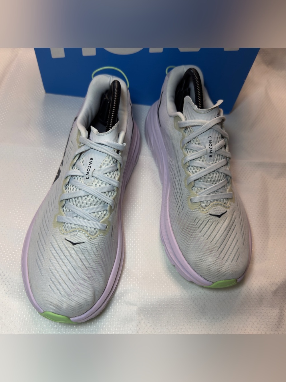 Hoka Rincon 3 Women's Running Shoes Size 9.5 Blue Fog Plein Air 1119396 PAOH - Picture 4 of 11